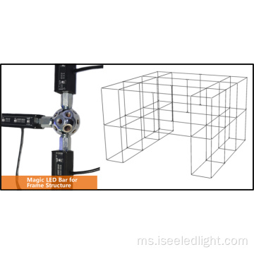 Tahap Pencahayaan Geometric Bar Digital Light